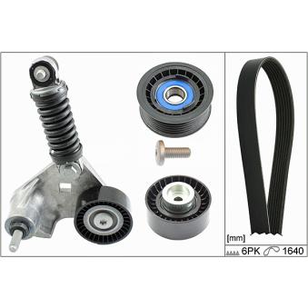 Jeu de courroies trapézoïdales à nervures HEPU OEM C2S27001