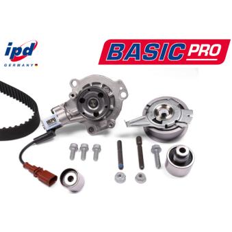 Pompe à eau + kit de courroie de distribution HEPU OEM 04L121011N