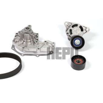 Pompe à eau+Jeu de courroie trapézoïdale à nervures HEPU OEM 7701463111 Pompe à eau+Jeu de courroie trapézoïdale à nervures HEPU OEM 7701463111