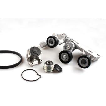 Pompe à eau+Jeu de courroie trapézoïdale à nervures HEPU OEM 1662000620