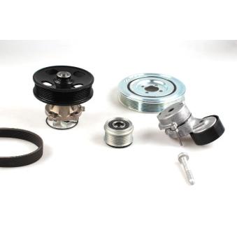 Pompe à eau+Jeu de courroie trapézoïdale à nervures HEPU OEM 46819138