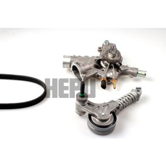 Pompe à eau+Jeu de courroie trapézoïdale à nervures HEPU OEM 1334145
