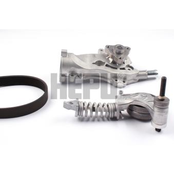 Pompe à eau+Jeu de courroie trapézoïdale à nervures HEPU OEM 1334228 Pompe à eau+Jeu de courroie trapézoïdale à nervures HEPU OEM 1334228