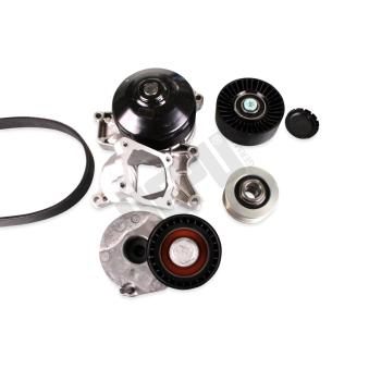 Pompe à eau+Jeu de courroie trapézoïdale à nervures HEPU PK04211