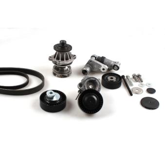 Pompe à eau+Jeu de courroie trapézoïdale à nervures HEPU OEM 11511433828