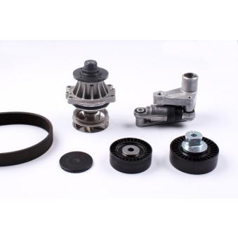 Pompe à eau+Jeu de courroie trapézoïdale à nervures HEPU OEM 11511433828