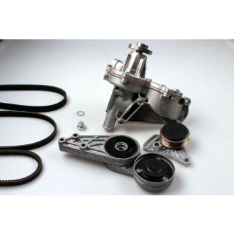 Pompe à eau+Jeu de courroie trapézoïdale à nervures HEPU PK05192 pour AUDI A6 1.8 T - 180cv