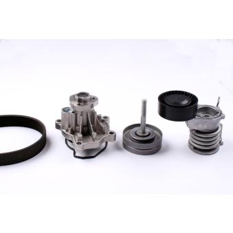 Pompe à eau+Jeu de courroie trapézoïdale à nervures HEPU OEM 03D121005