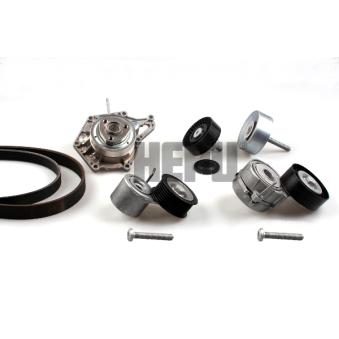 Pompe à eau+Jeu de courroie trapézoïdale à nervures HEPU OEM 06E121016C