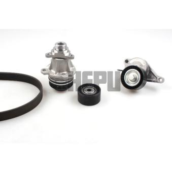 Pompe à eau+Jeu de courroie trapézoïdale à nervures HEPU OEM 2101000Q2H