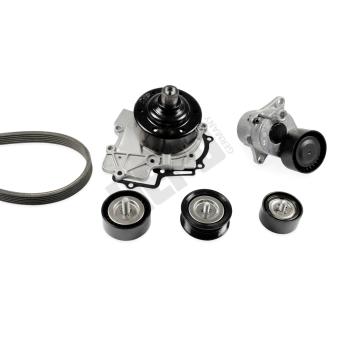 Pompe à eau+Jeu de courroie trapézoïdale à nervures HEPU OEM 6512000301 Pompe à eau+Jeu de courroie trapézoïdale à nervures HEPU OEM 6512000301