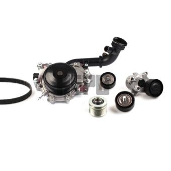 Pompe à eau+Jeu de courroie trapézoïdale à nervures HEPU OEM 6512006801