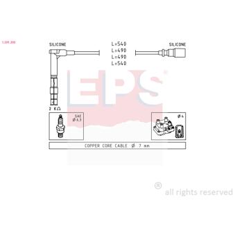 Kit de câbles d'allumage EPS [1.501.305]