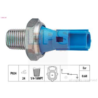 Indicateur de pression d'huile EPS 1.800.147 pour FORD TRANSIT 2.4 TD - 75cv