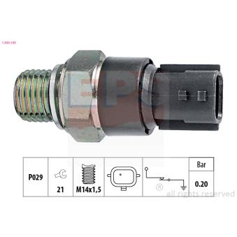 Indicateur de pression d'huile EPS 1.800.189 pour GEELY MR 1.6 - 110cv