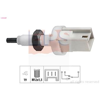 Interrupteur des feux de freins EPS 1.810.067 pour FORD TRANSIT 1.6 - 110cv