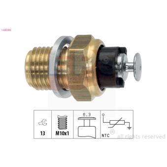 Capteur, température d'huile EPS 1.830.093 pour DACIA DOKKER 1.9 TDI - 110cv