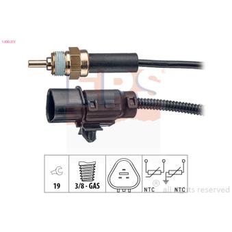 Sonde de température, liquide de refroidissement EPS 1.830.373 pour AUDI Q8 2.5 CRDi - 110cv