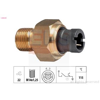 Contact thermique, voyant avertisseur de l'agent réfrigérant EPS 1.840.041