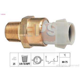Interrupteur de température, ventilateur de radiateur EPS [1.850.052]