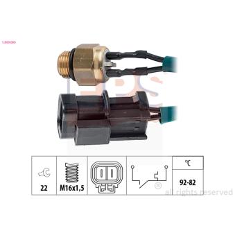 Interrupteur de température, ventilateur de radiateur EPS 1.850.060