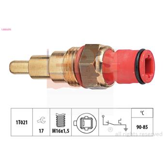 Interrupteur de température, ventilateur de radiateur EPS [1.850.070]