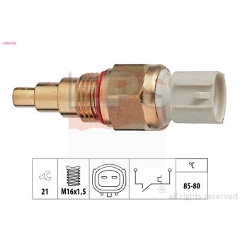 Interrupteur de température, ventilateur de radiateur EPS 1.850.109 pour VOLKSWAGEN PASSAT 1.8 - 86cv