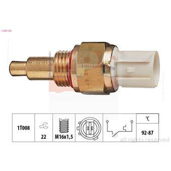Interrupteur de température, ventilateur de radiateur EPS [1.850.138]