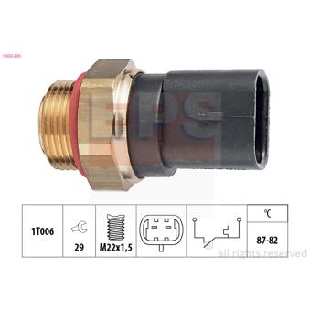 Interrupteur de température, ventilateur de radiateur EPS OEM 126450