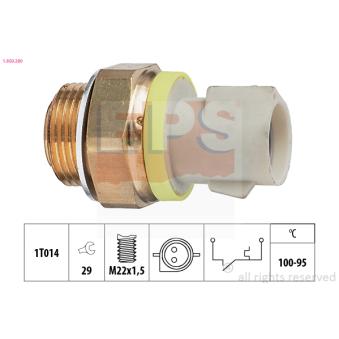 Interrupteur de température, ventilateur de radiateur EPS 1.850.280