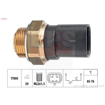 Interrupteur de température, ventilateur de radiateur EPS [1.850.287]