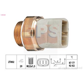 Interrupteur de température, ventilateur de radiateur EPS 1.850.626 pour AUDI TT 1.9 - 83cv