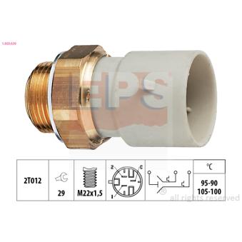 Interrupteur de température, ventilateur de radiateur EPS 1.850.639