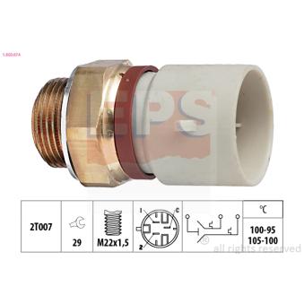 Interrupteur de température, ventilateur de radiateur EPS [1.850.674]