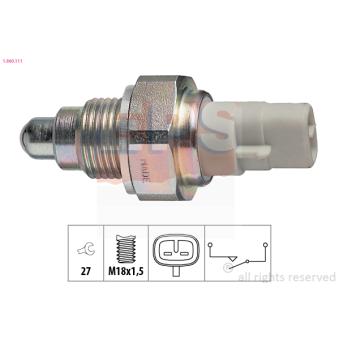 Contacteur, feu de recul EPS 1.860.111 pour KIA CEED 1.6 - 110cv