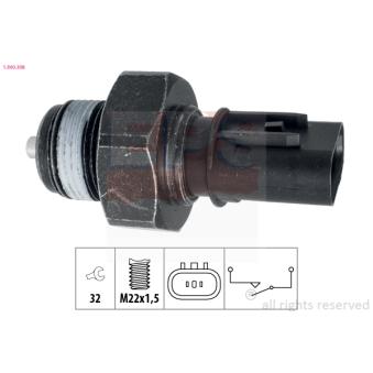 Contacteur, feu de recul EPS 1.860.308 pour DACIA JOGGER 1.4 - 109cv