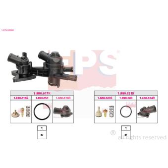 Thermostat, liquide de refroidissement EPS OEM 03C121111H