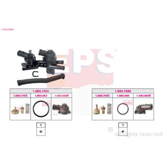Thermostat, liquide de refroidissement EPS OEM 03C121065D Thermostat, liquide de refroidissement EPS OEM 03C121065D