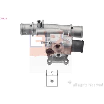 Thermostat d'eau EPS 1.880.116 pour LANCIA DELTA 1.6 i - 90cv
