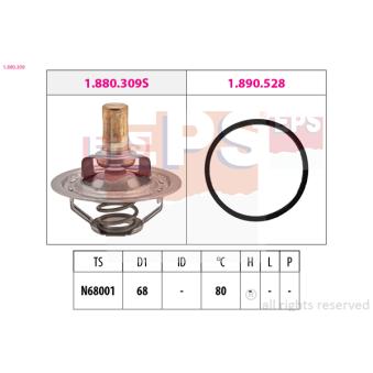 Thermostat d'eau EPS OEM 133819