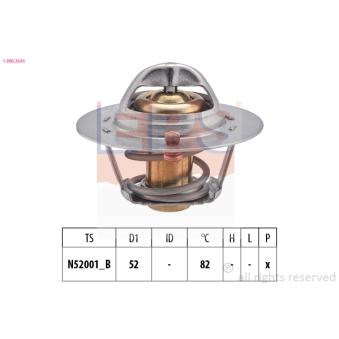 Thermostat d'eau EPS OEM 1760083821000