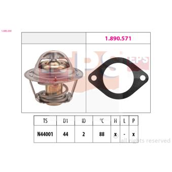 Thermostat d'eau EPS OEM 1634187583