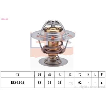 Thermostat d'eau EPS OEM 89TM8575AA