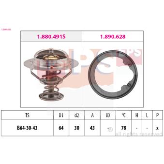 Thermostat d'eau EPS OEM 19301P13306