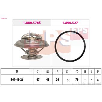 Thermostat d'eau EPS OEM A0012036975