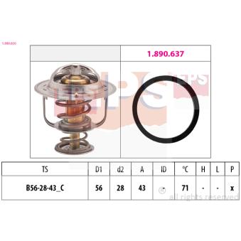 Thermostat d'eau EPS OEM 7701058391 Thermostat d'eau EPS OEM 7701058391