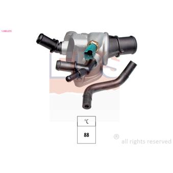 Thermostat d'eau EPS 1.880.670 pour LANCIA THESIS 2.4 JTD - 175cv