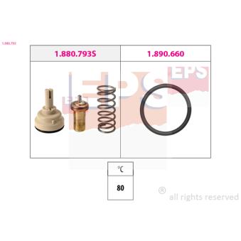 Thermostat d'eau EPS OEM 03C121110R