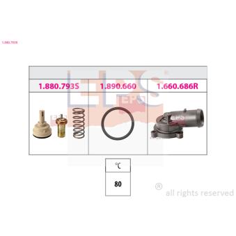Thermostat d'eau EPS OEM 03C121110R