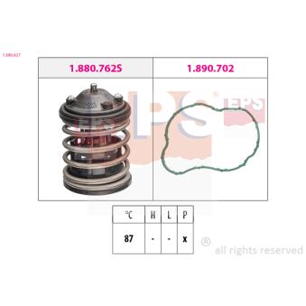 Thermostat d'eau EPS 1.880.827 pour FORD TRANSIT 325 d - 204cv